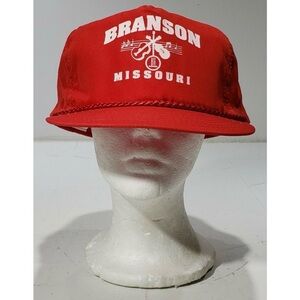 Vintage Red Branson Missouri SnapBack Hat Cap
Braided Rope Brim